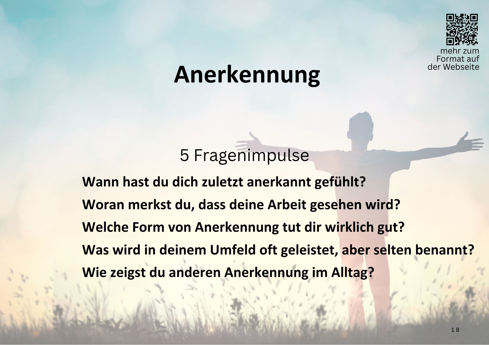 Karte Rückseite – Tagesimpulse Montag bis Freitag